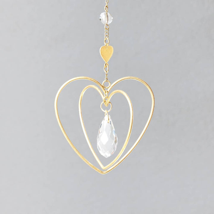 Mini Suncatcher - Heart/Love - Pine & Moss