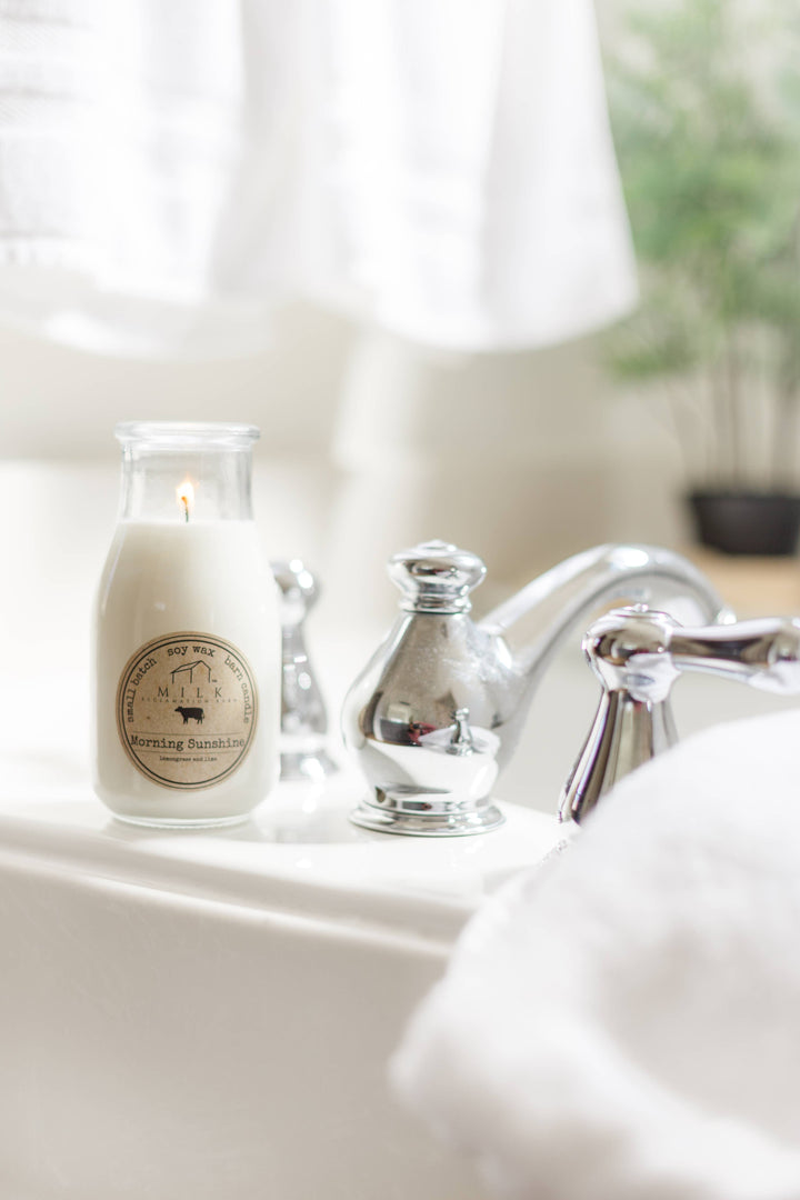 Milk Bottle Candle 13 oz: Brown Sugar & Fig