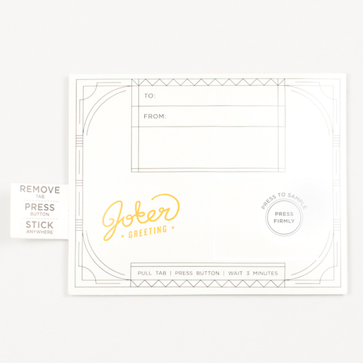 Joker Greetings- Hide & Prank Cricket Intermittent Glitter Trap - Pine & Moss