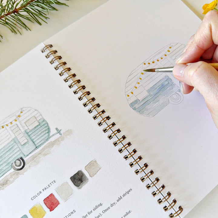Emily Lex Studios: Camping Watercolor Workbook