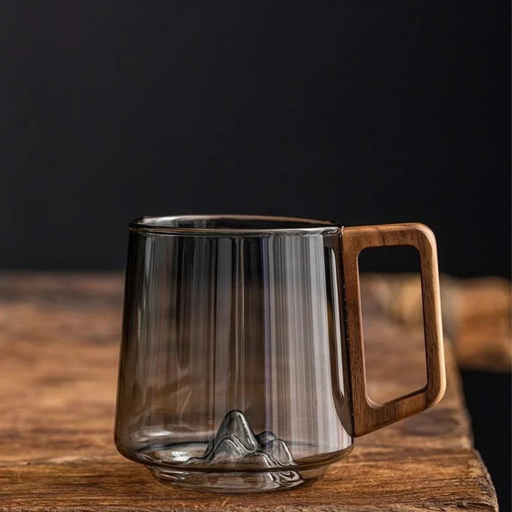 Mountain Peak Glass Mug