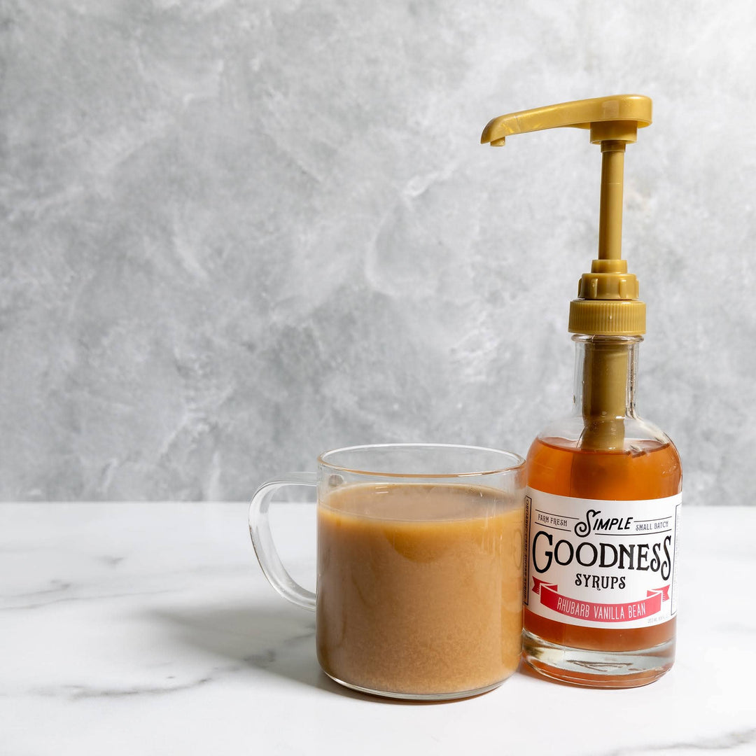 Simple Goodness Syrups: Rhubarb Vanilla Bean