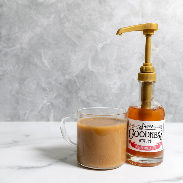 Simple Goodness Syrups: Rhubarb Vanilla Bean