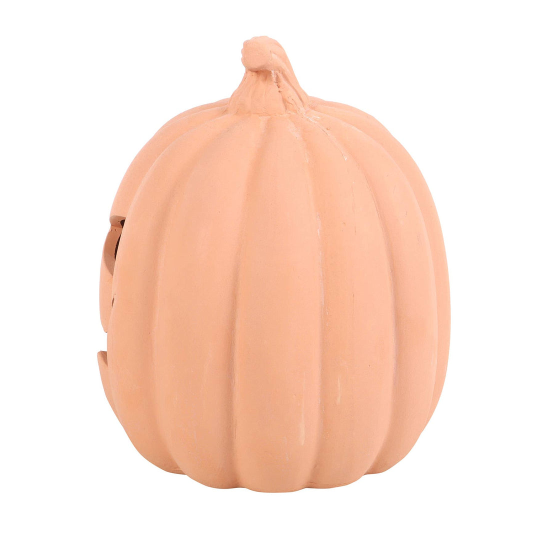 Terracotta Halloween Pumpkin Decoration- 15cm