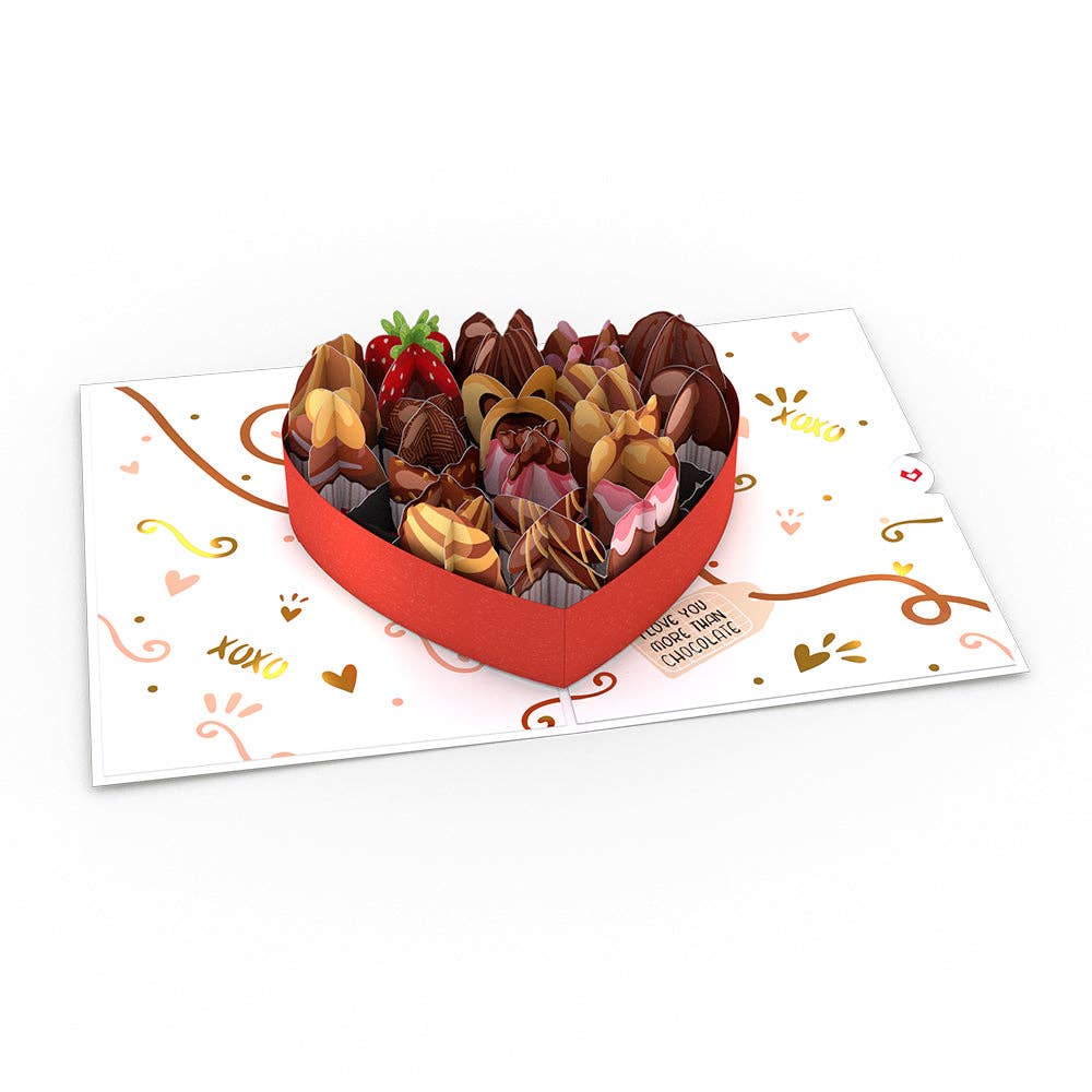 Love You More Than Chocolate Pop-Up Card