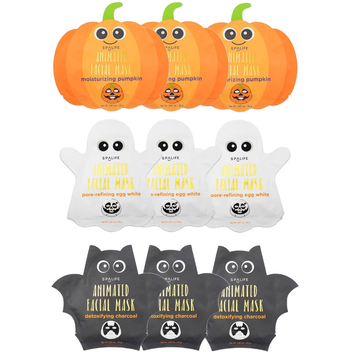 Halloween Skincare Sheet Mask Pumpkin, Ghost, and/or Bat