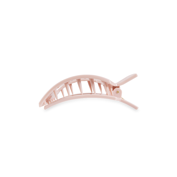 Square Flat Hair Clip | Small | Pearly Pink