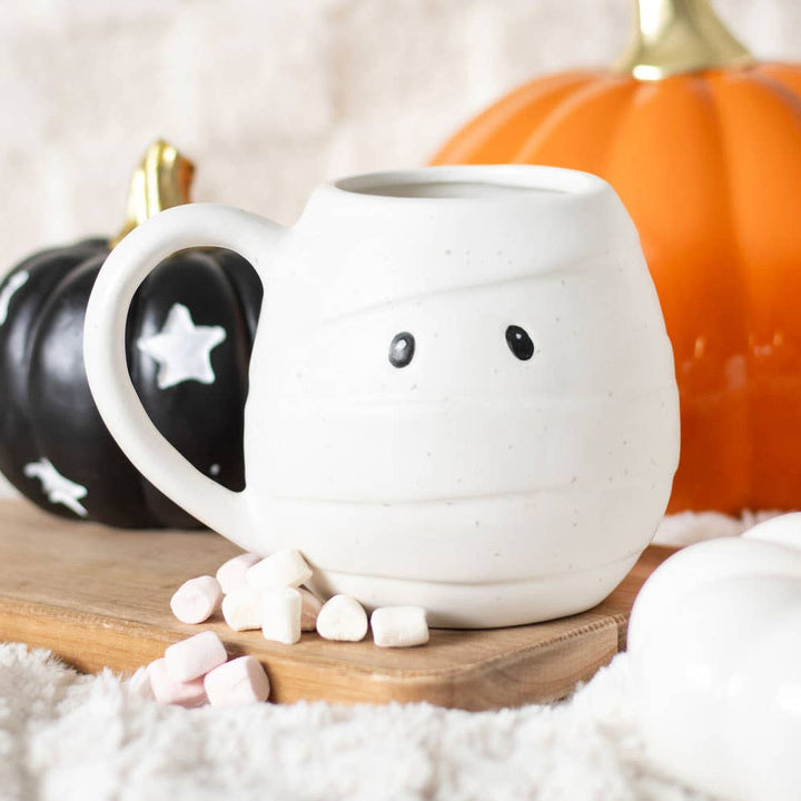 Mummy Shaped Rounded Halloween Mug