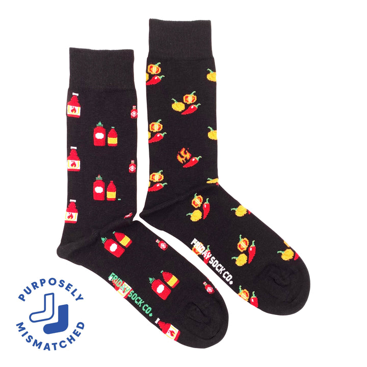 Men's Hot Sauce Socks: Men's 7 - 12