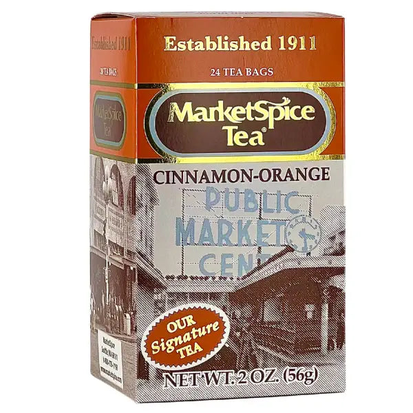 Marketspice Cinn-Orange BlackSignature Tea 24ct- Teabag Box