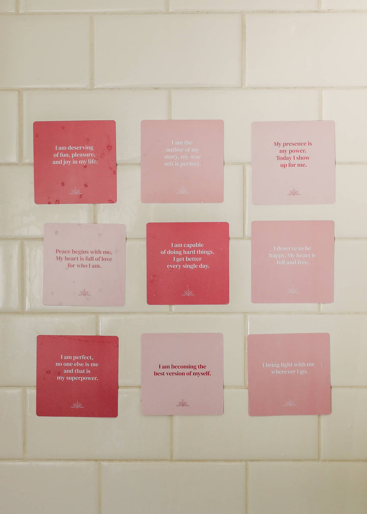 Shower Affirmation™  Display Cards - Self Love - Pine & Moss