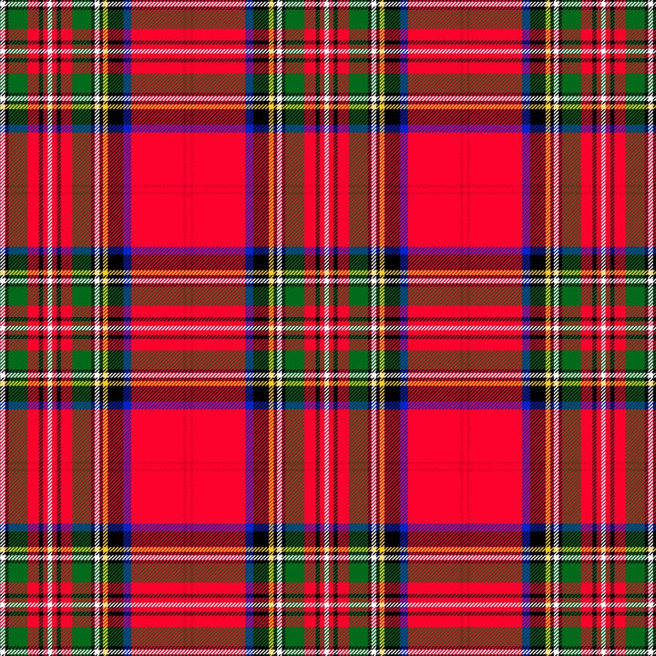 Beau Bottles Red and Green Christmas Tartan - Champagne Collection