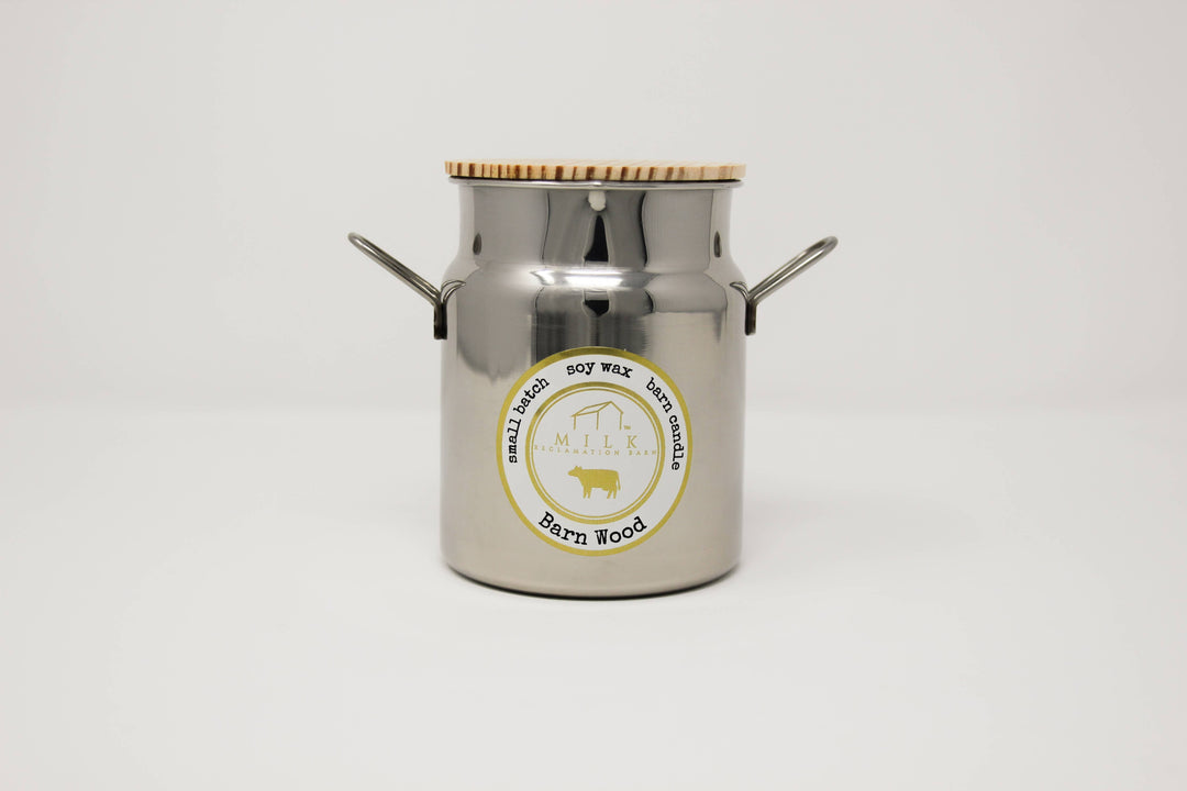 Milk Churn Barn Wood Candle