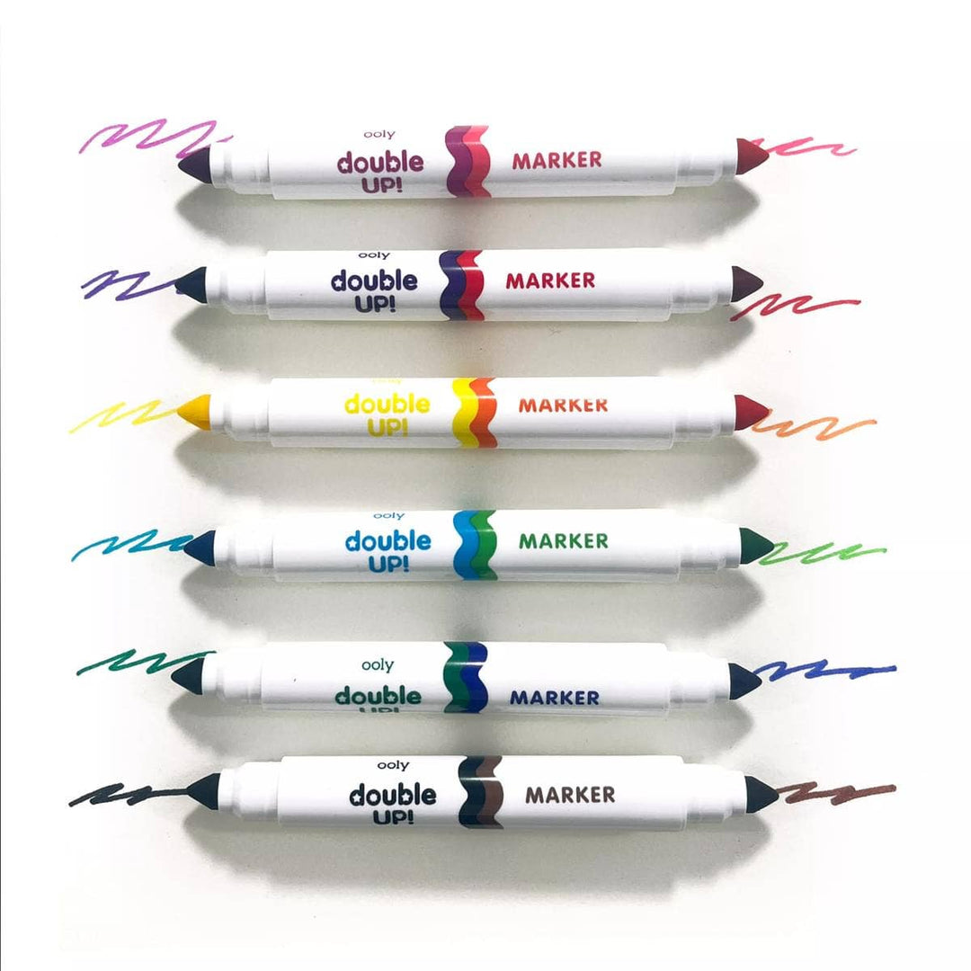 Double Up! Double Ended Markers - Set of 6/12 Colors - Pine & Moss