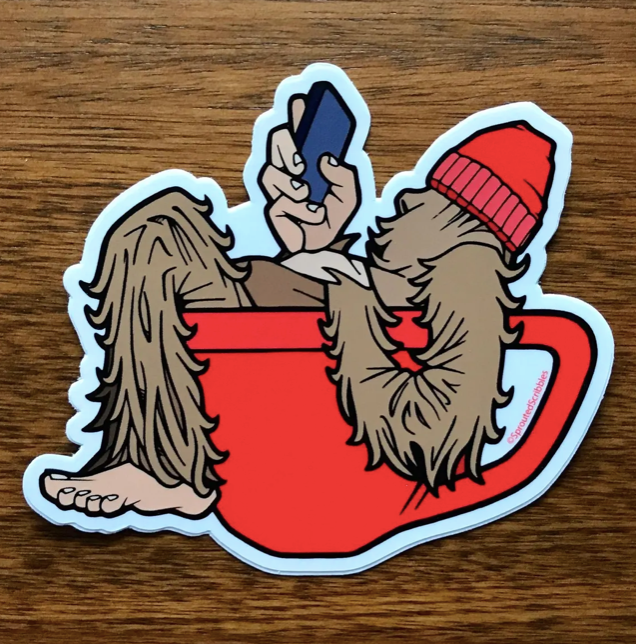Yeti Latte | Bigfoot Coffee Sticker | Waterproof Vinyl Decal