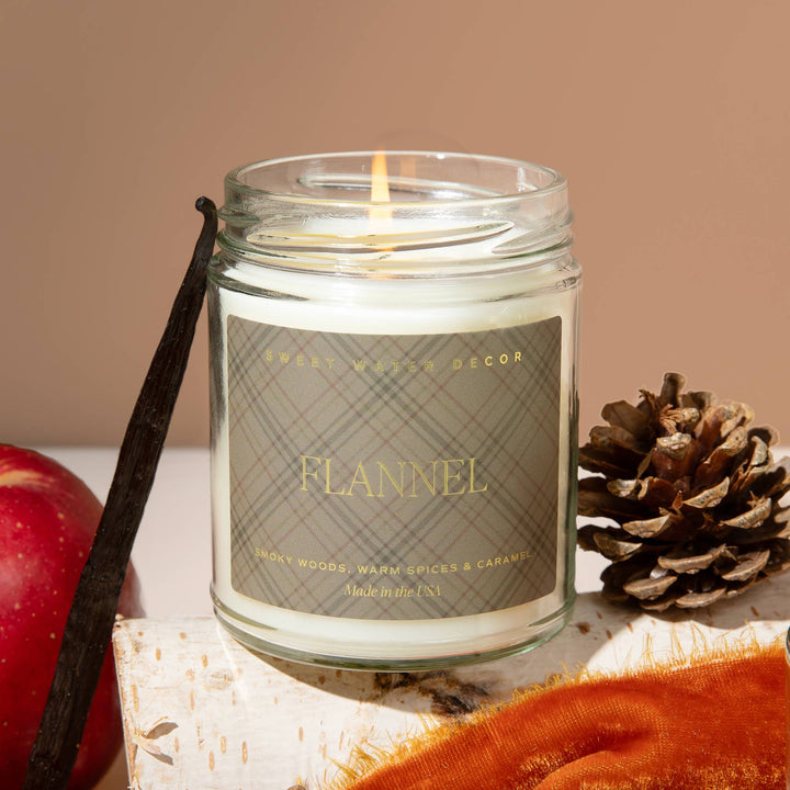 Flannel Soy Candle - Pine & Moss