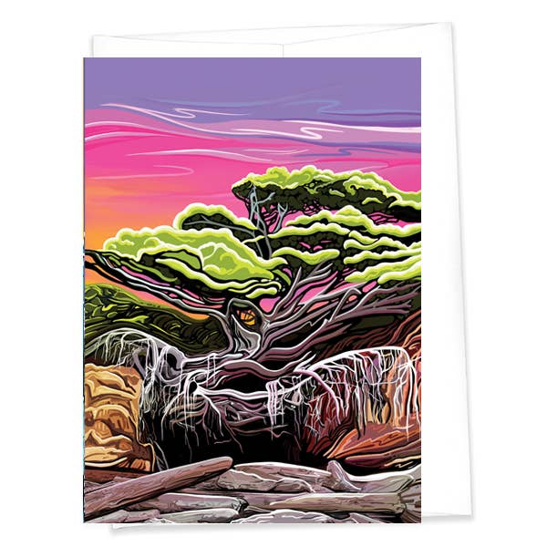 Tree of Life Kalalock Washington Coast Greeting Card