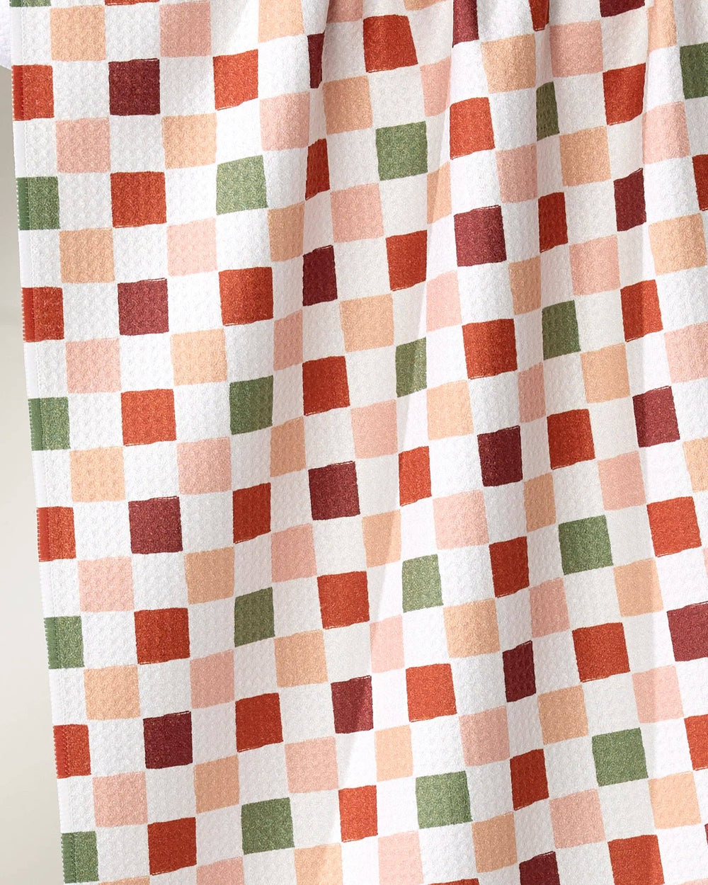 Geometry: Cozy Check Tea Towel - Pine & Moss