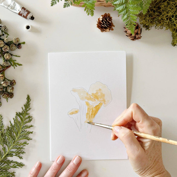 Emily Lex Studios: Mushrooms paintable notecards