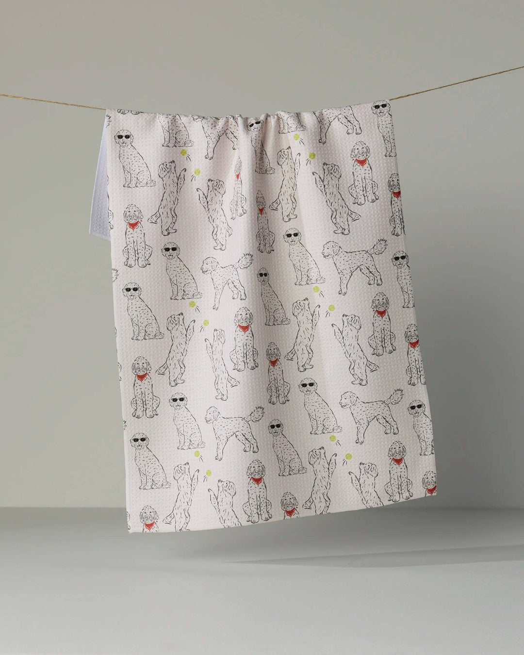 Geometry Doodle Daze Tea Towel