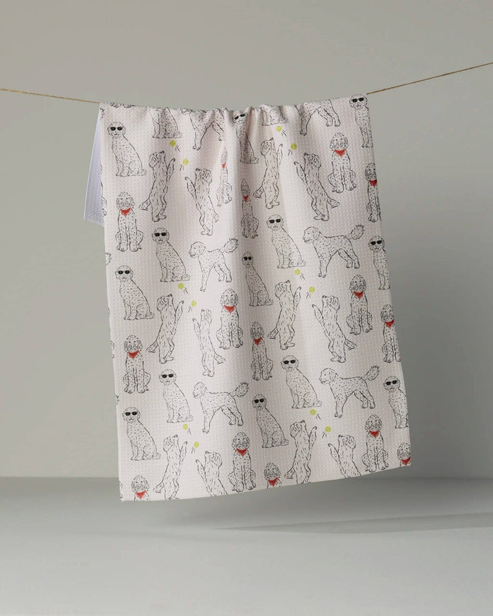 Geometry Doodle Daze Tea Towel