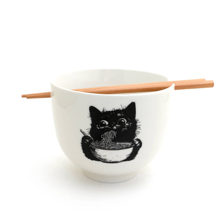 Kitten Ramen Chopstick Bowl