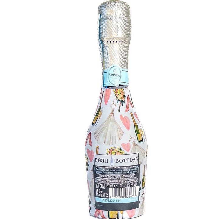Beau Bottles Wedding Romance - MINI Prosecco Collection - Six Pack - Pine &amp; Moss