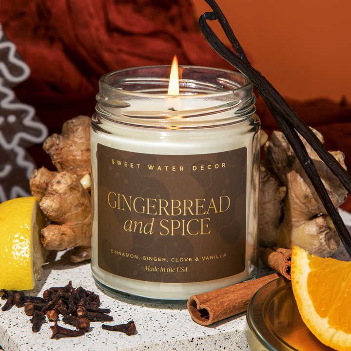 Gingerbread and Spice Soy Candle - Pine & Moss