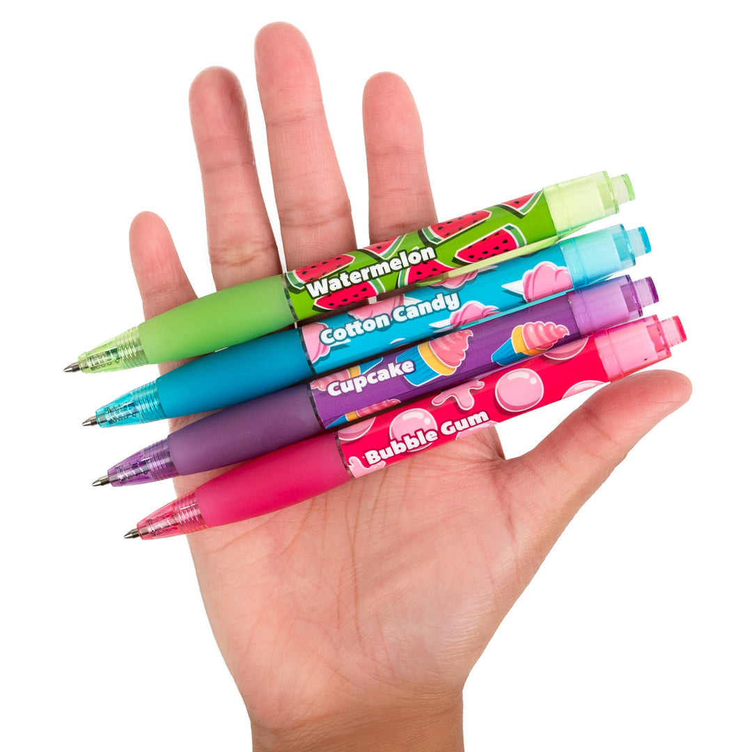 Smens - Glitter Gel - Scented Colored Gel Ink Pens - 8 Count