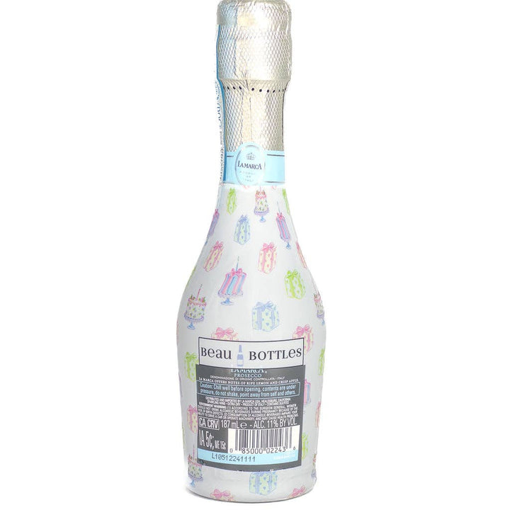 Beau Bottles Pastel Birthday Cakes &amp; Presents - MINI Prosecco Collection - Six Pack