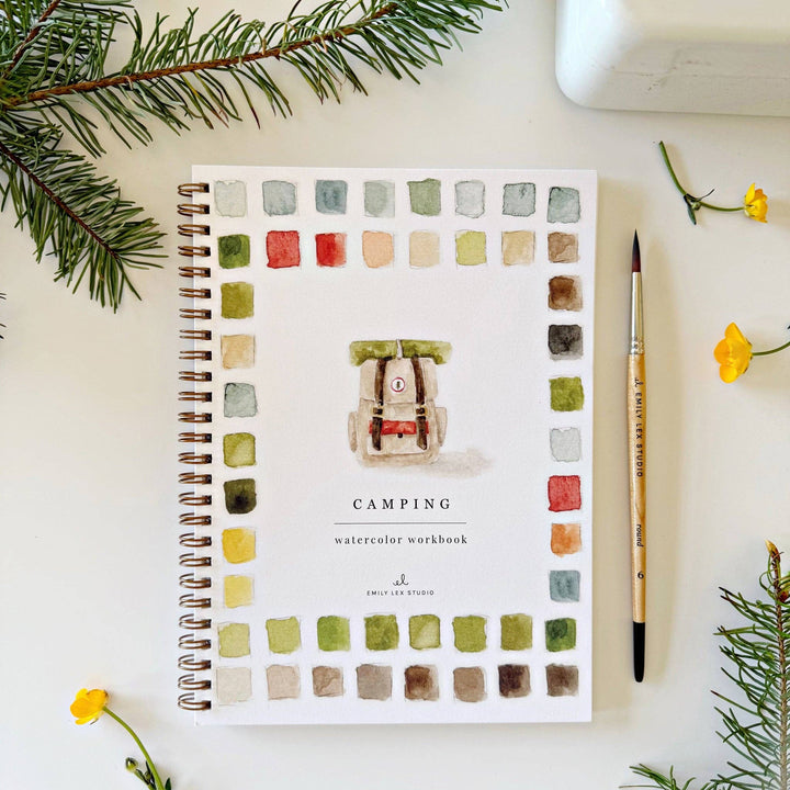 Emily Lex Studios: Camping Watercolor Workbook