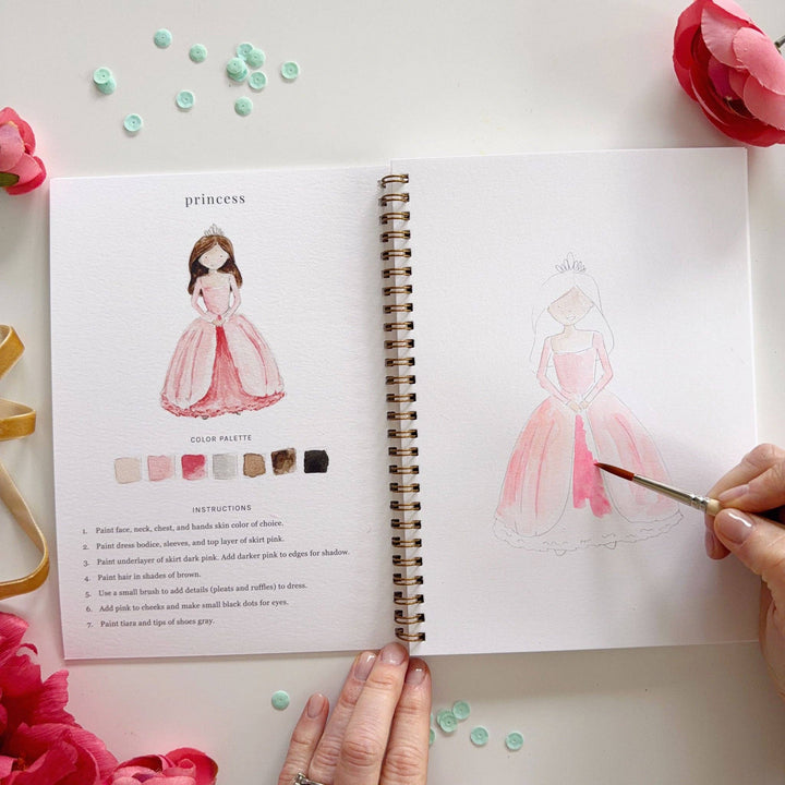 Emily Lex Studios Fairytale Watercolor Workbook - Pine &amp; Moss