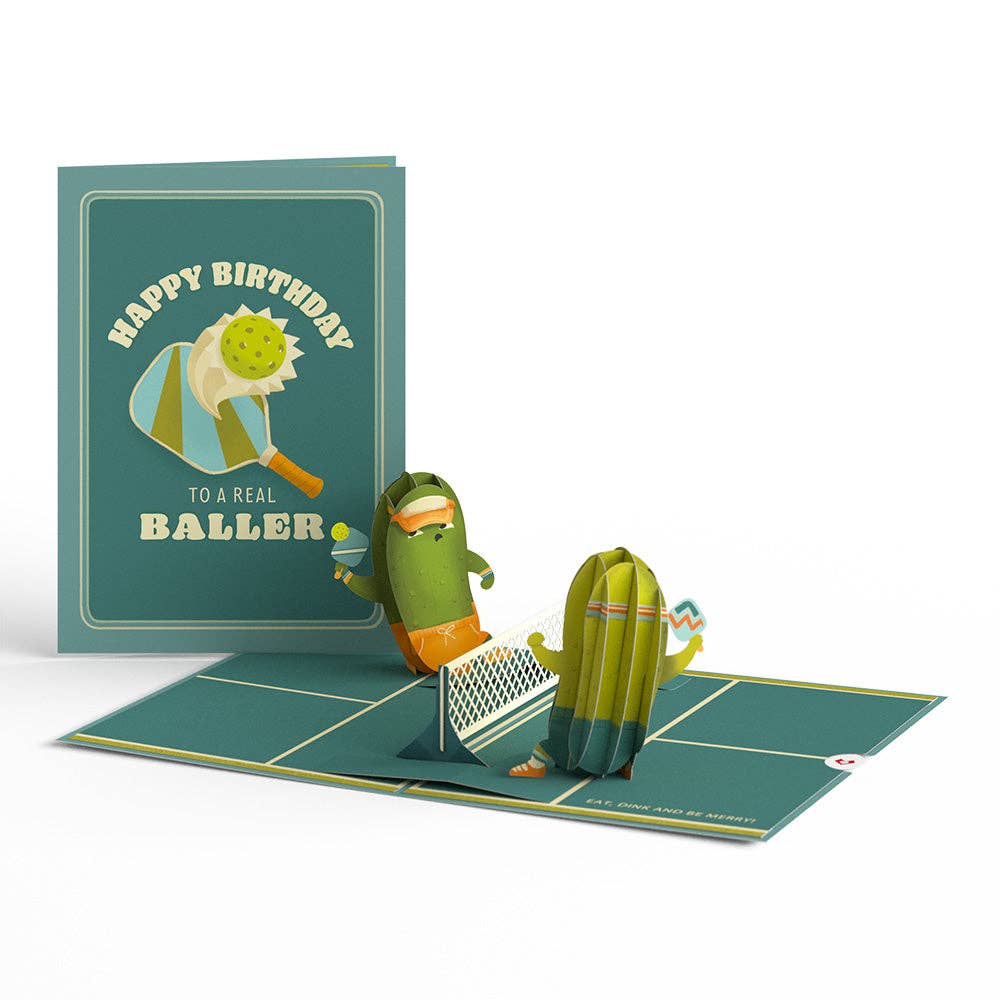 Pickleball Birthday Baller Card