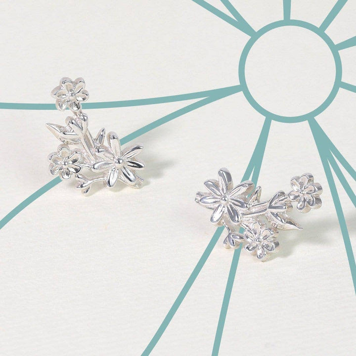 Flower Bouquet Studs (EDA 9144) - Pine & Moss