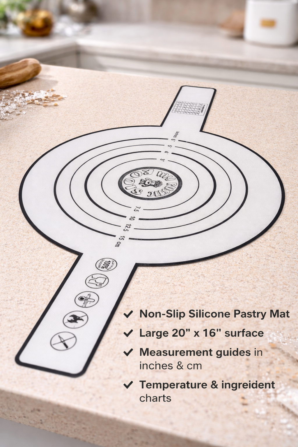Food-Grade Silicone Dough Sling - Pine &amp; Moss