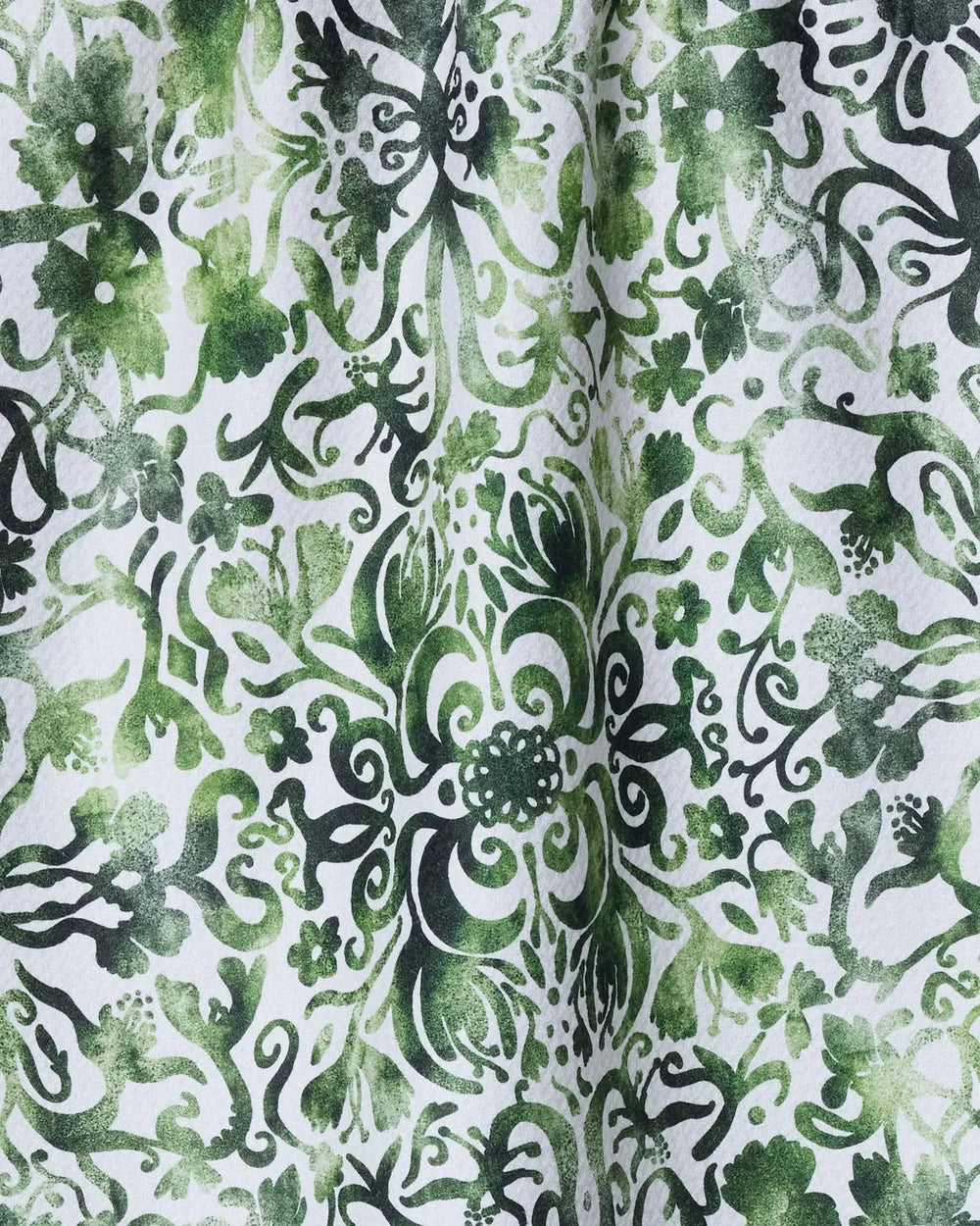 Geometry: Green Goddess Tea Towel - Pine & Moss