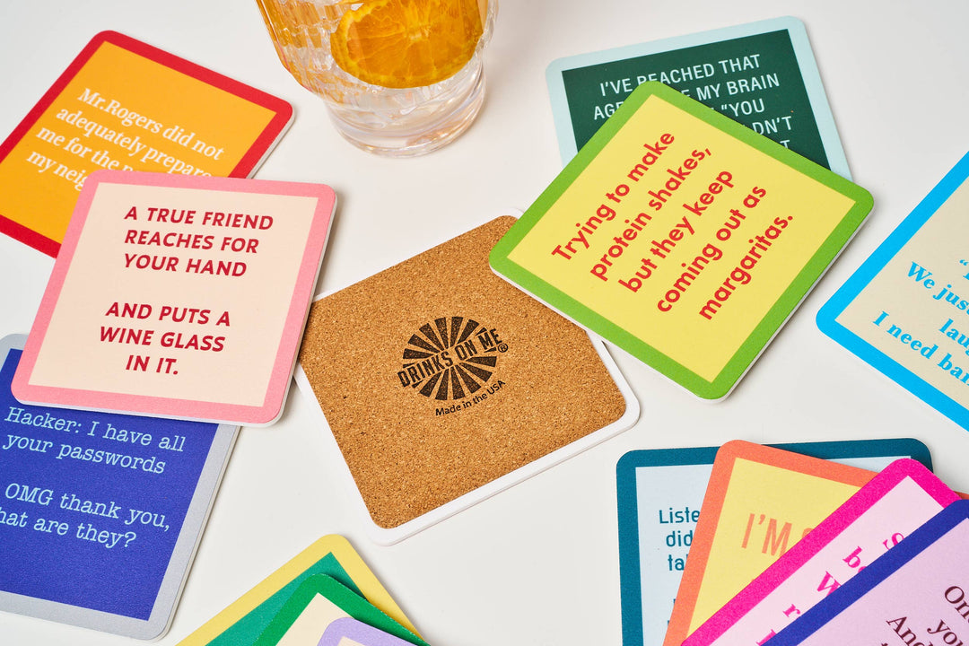 Drinks On Me Coaster: Annoying Person