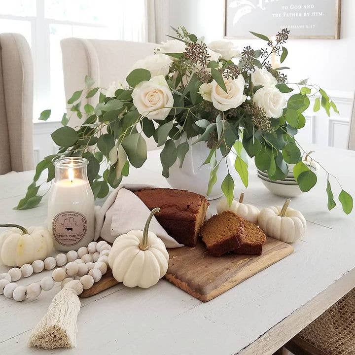 Milk Bottle Candle 13 oz: Perfect Pumpkin