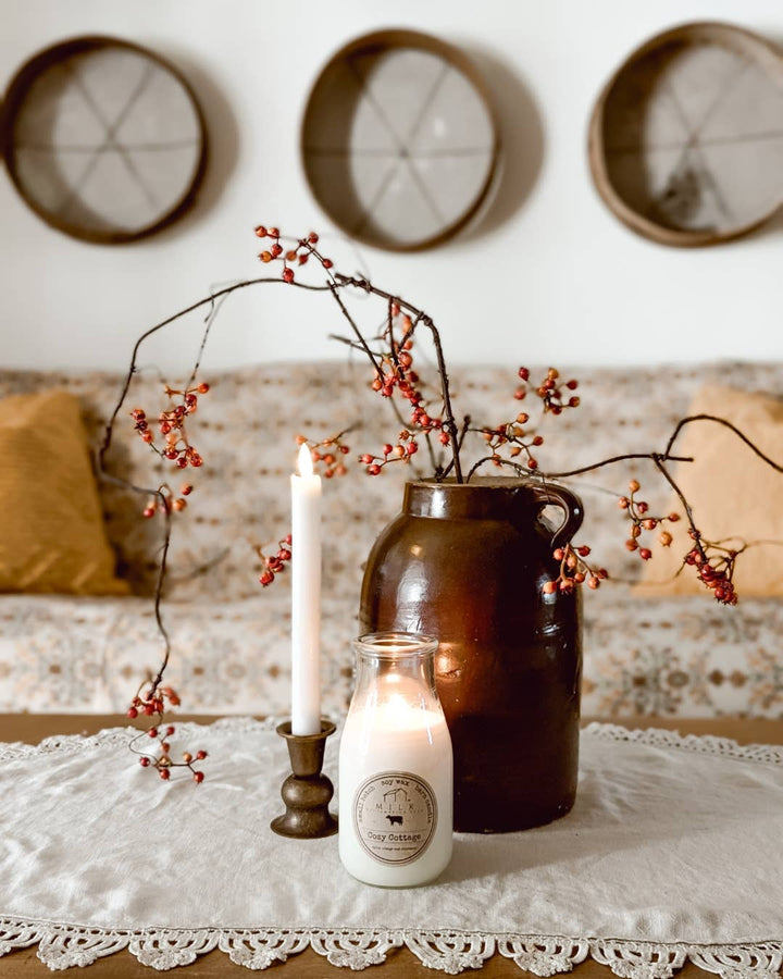 Milk Bottle Candle 13 oz: Brown Sugar & Fig