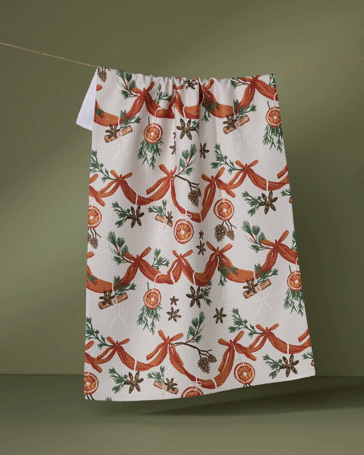 Geometry: Naranjas Tea Towel