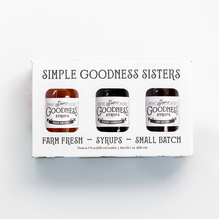 Simple Goodness Sisters Syrups- Best Sellers 3 Pack