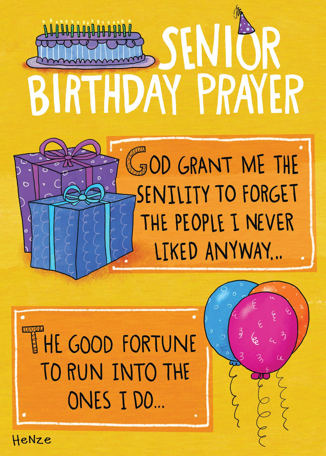 Senior Birthday Prayer Birthday Card