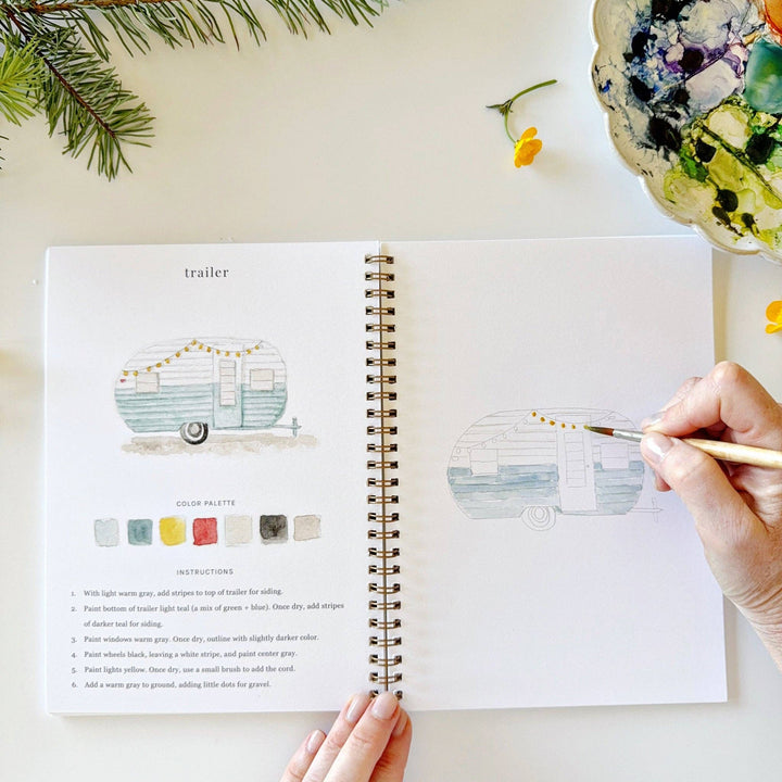 Emily Lex Studios: Camping Watercolor Workbook
