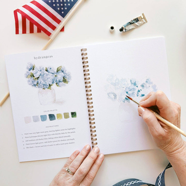 Emily Lex- Americana Watercolor Workbook - Pine &amp; Moss