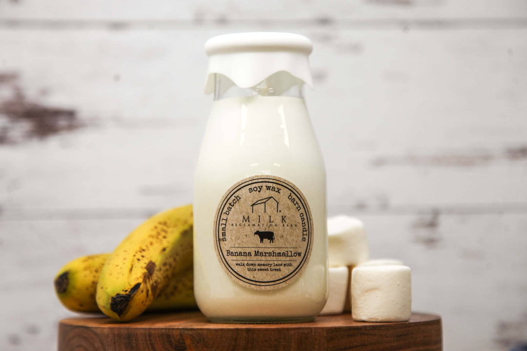Milk Bottle Candle 13 oz: Brown Sugar & Fig