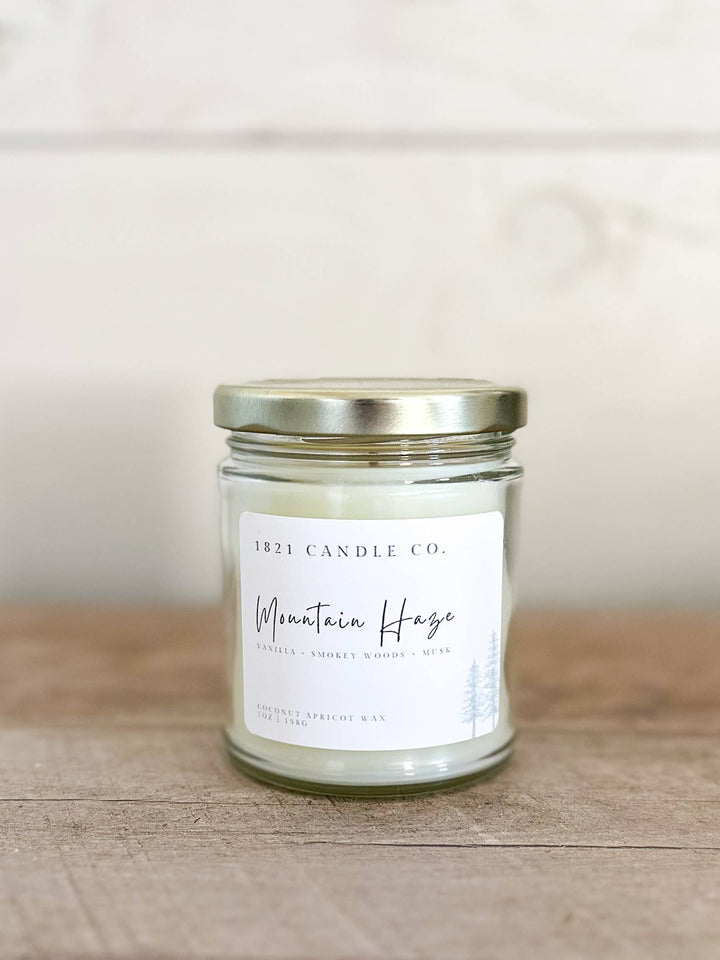 1821 Candle Co. Mountain Haze 7oz Candle | Coconut Apricot Wax