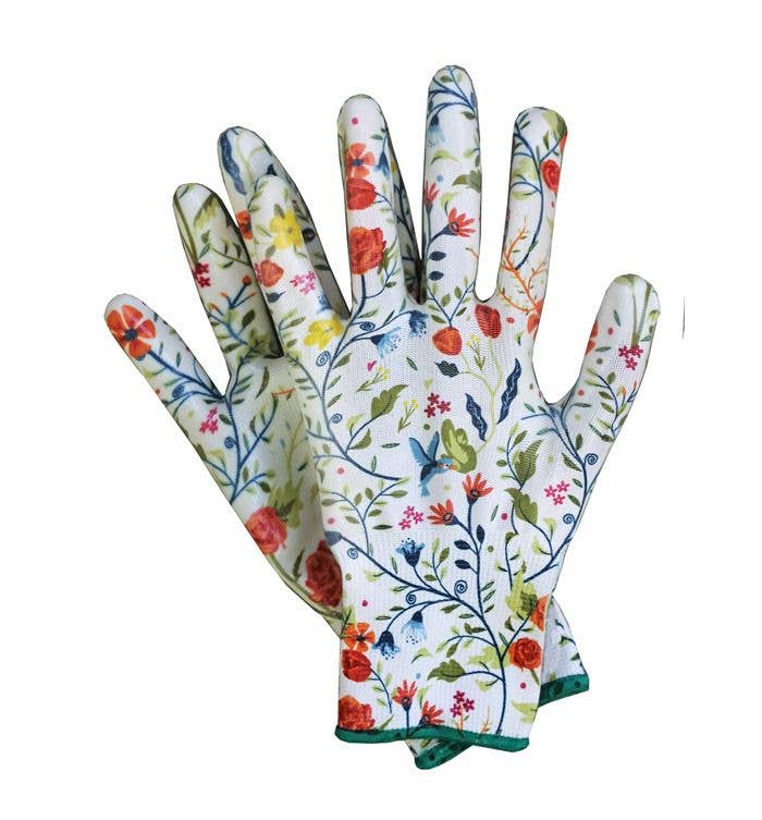 Garden of Paradise Nitrile Weeder Gloves - Pine &amp; Moss