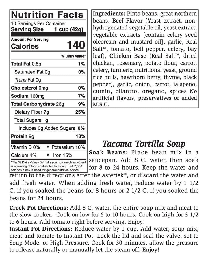 Small Tacoma Tortilla Soup Mix