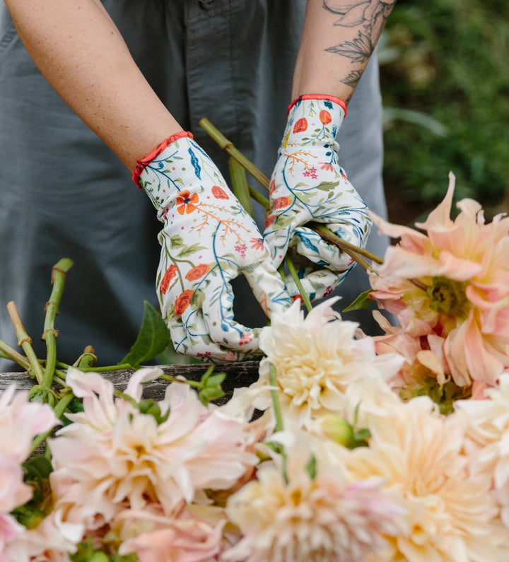 Garden of Paradise Nitrile Weeder Gloves - Pine &amp; Moss