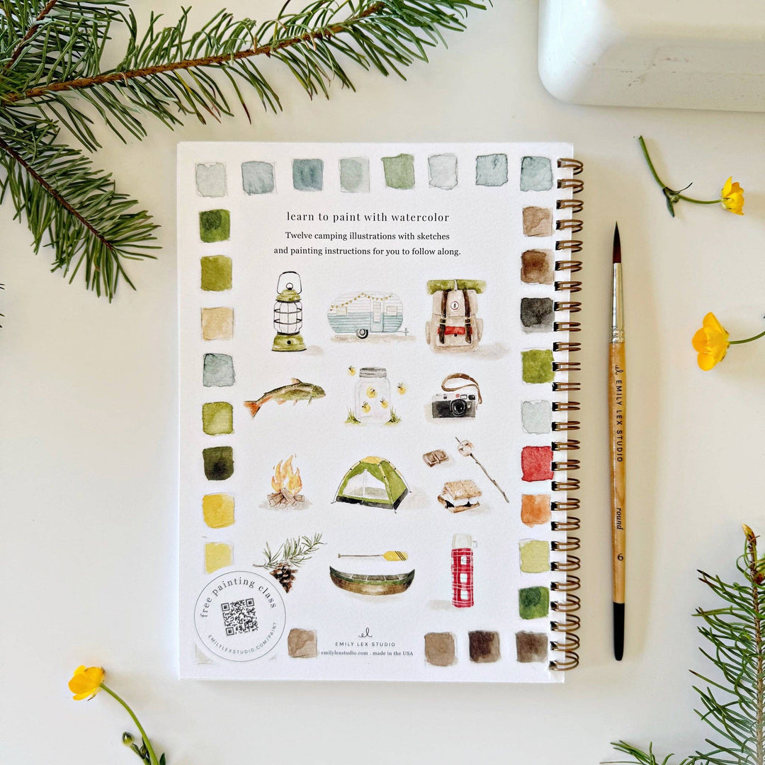 Emily Lex Studios: Camping Watercolor Workbook